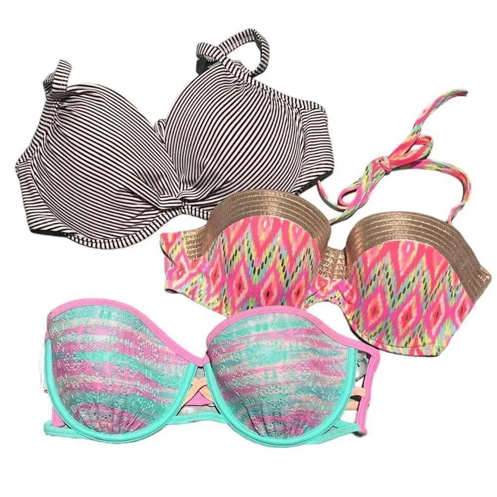 LOT of  Bikini Tops 38C & 36C D24‎
